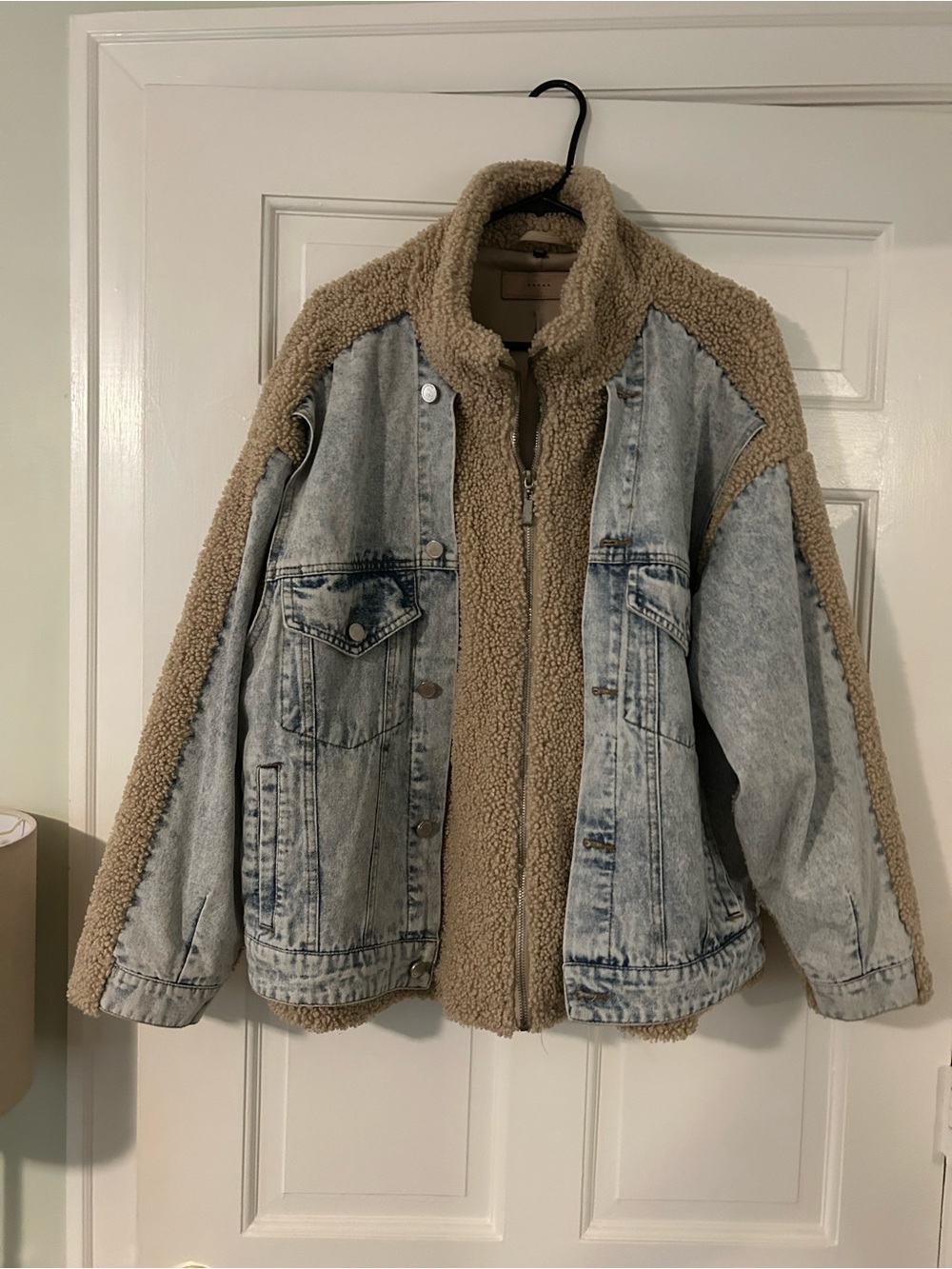 EUC Blank NYC Sherpa/Denim Jacket - Size Medium